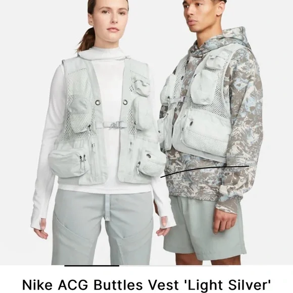 Nike ACG Buttles Vest 'Light Silver' - Picture 3 of 14